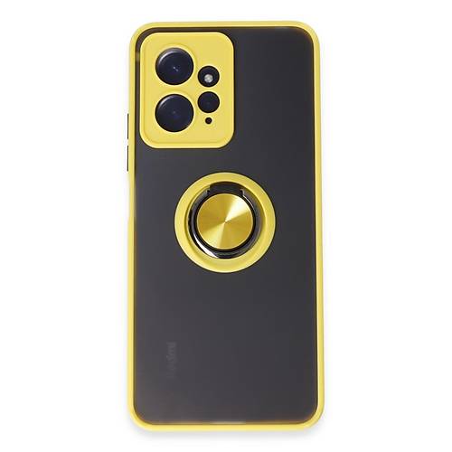 Redmi Note 12 4G K�l�f Montreal Y�z�kl� Silikon Kapak - Sar�