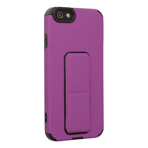 iPhone 6 K�l�f Mega Standl� Silikon - Mor