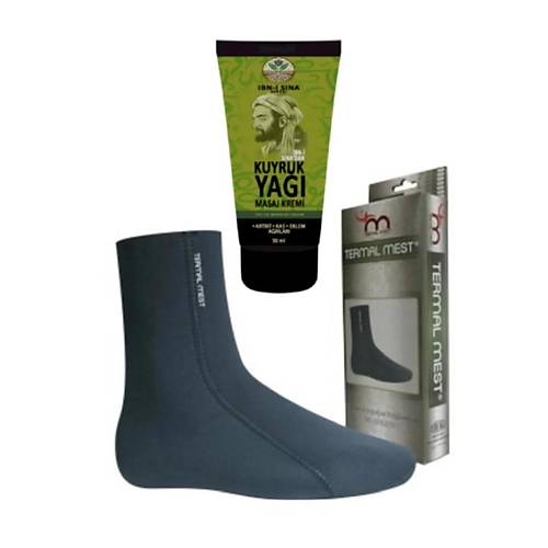�bni Sina Kuyruk Ya�� Masaj Kremi 50 ml Su ve Is� ge�irmeyen Mest �orap (S)