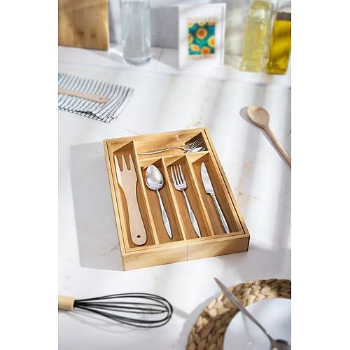 Bambu Ayarlanabilir �ekmece i�i Ka��kl�k & �ekmece ��i Organizer (25*35*5 / 39*35*5)