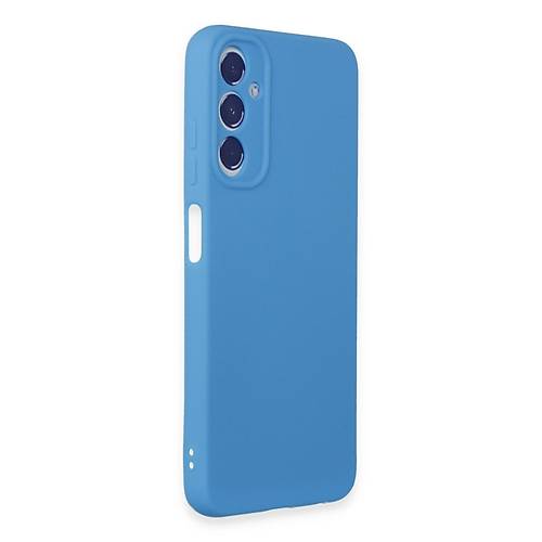 Galaxy A05S K�l�f First Silikon - Mavi