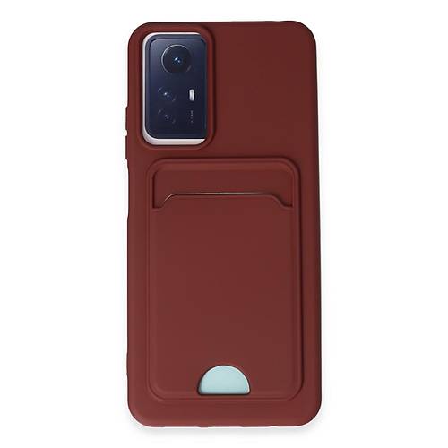 Redmi Note 12S K�l�f Kelvin Kartvizitli Silikon - Bordo