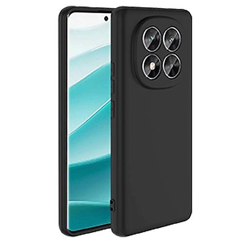 Redmi Note 14 Pro 5G K�l�f Nano i�i Kadife Silikon - Siyah