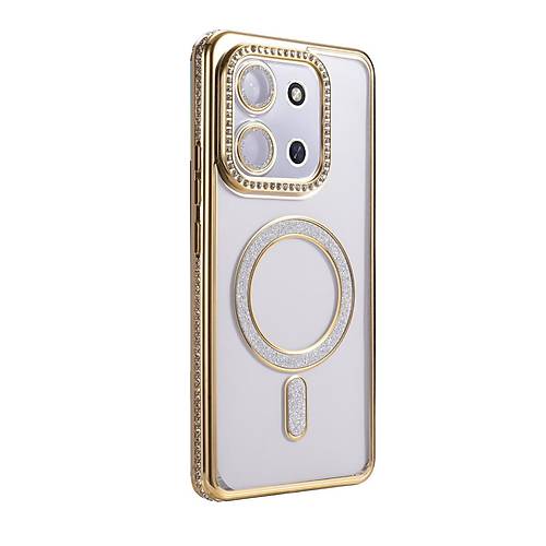 Redmi 15C 4G Joke Simli Magneticsafe K�l�f - Gold