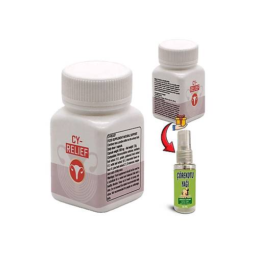 CY-Relief 2 Kutu Amerikan K�z�lc��� Ebeg�meci Ada�ay� C Vitamini Erke�e �zel Destek + ��rek Otu Ya��