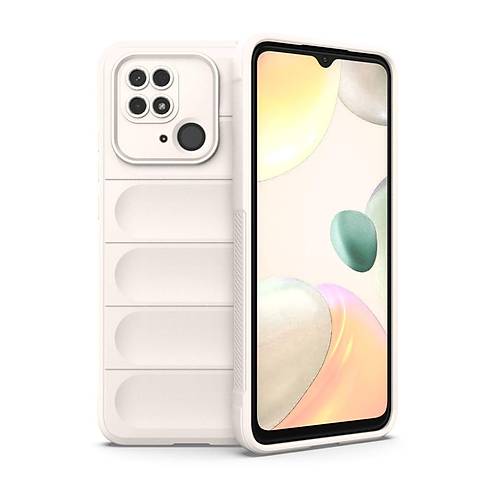 Redmi 10C K�l�f Optimum Silikon - Krem