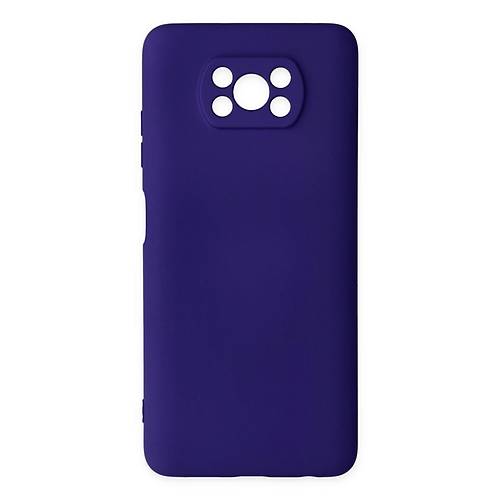Pocophone X3 K�l�f Nano i�i Kadife Silikon - Mor