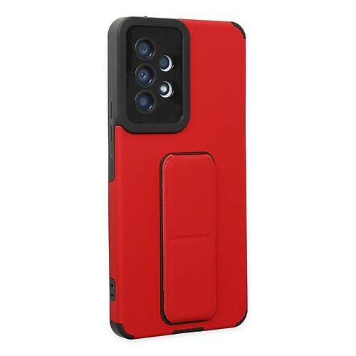 Galaxy A53 5G K�l�f Mega Standl� Silikon - K�rm�z�