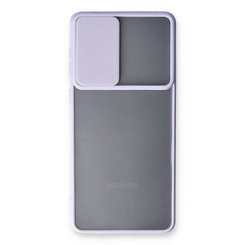 Galaxy A53 5G K�l�f Palm Buzlu Kamera S�rg�l� Silikon - Lila
