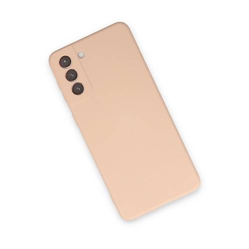 Galaxy S21 Plus K�l�f Nano i�i Kadife Silikon - Pudra