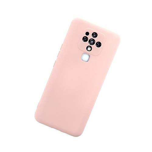 Camon 16 K�l�f Nano i�i Kadife Silikon - Pudra