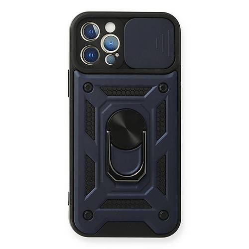 iPhone 12 Pro K�l�f Pars Lens Y�z�kl� Silikon - Lacivert