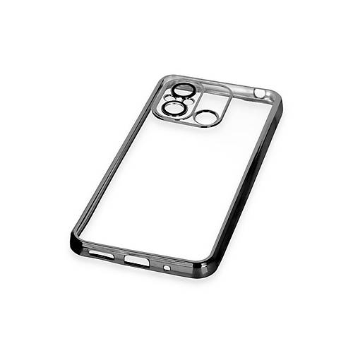 Redmi 12C K�l�f Razer Lensli Silikon - Siyah
