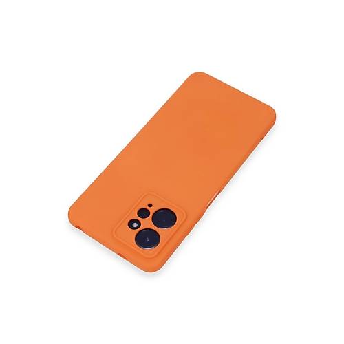 Redmi Note 12 4G K�l�f Nano i�i Kadife Silikon - Turuncu