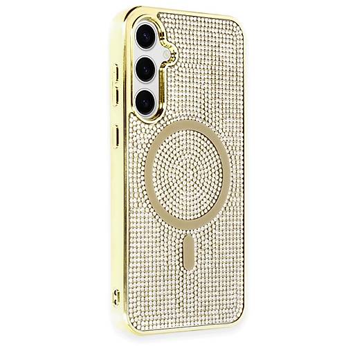 Galaxy S23 K�l�f Helen Magsafe Kapak - Gold