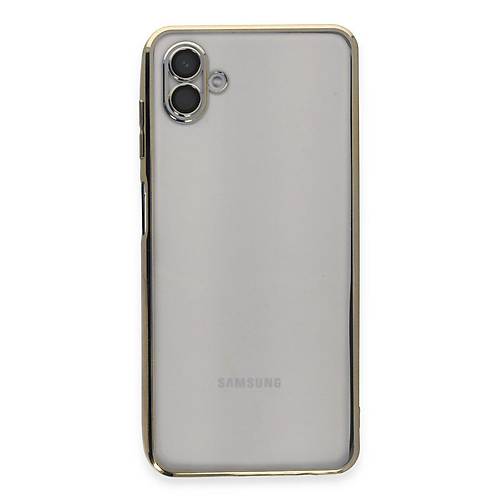 Galaxy A04 K�l�f Razer Lensli Silikon - Gold