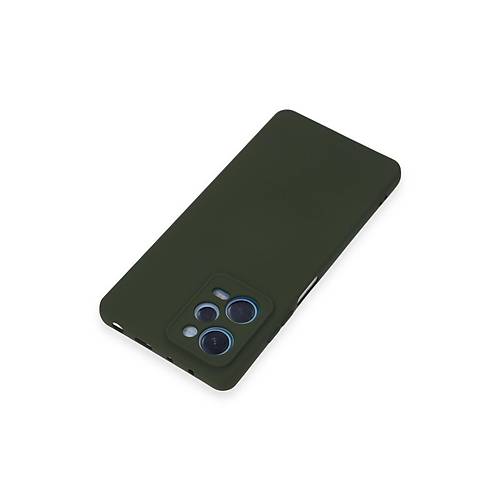 Redmi Note 12 Pro 5G K�l�f Nano i�i Kadife Silikon - Koyu Ye�il