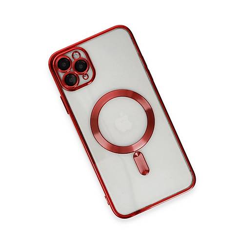 iPhone 11 Pro Max K�l�f Kross Magneticsafe Kapak - K�rm�z�