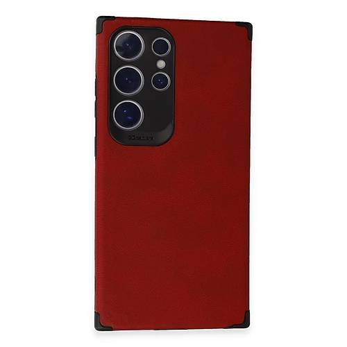 Galaxy S24 Ultra K�l�f Loop Deri Silikon - K�rm�z�