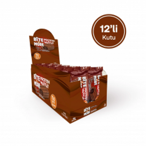 Proteinli Waffle �ikolata Kremal� Kakaolu 55 g 12 Adet