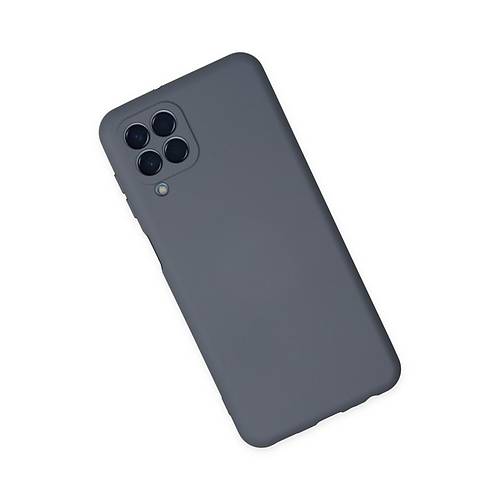 Galaxy M33 K�l�f Nano i�i Kadife Silikon - Gri
