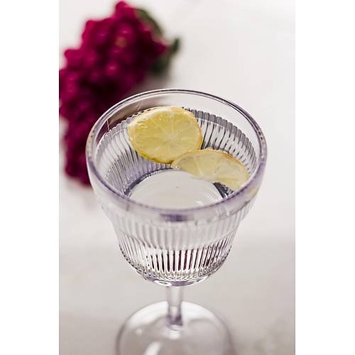 Akrilik �effaf Tekli Kadeh & Su Me�rubat Kahve Yan� Barda�� 300 ml ( Cam De�ildir )