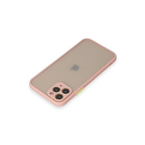 iPhone 11 Pro K�l�f Montreal Silikon Kapak - Pembe