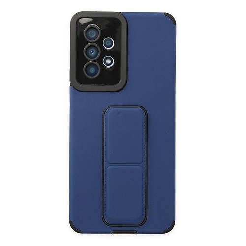 Galaxy A53 5G K�l�f Mega Standl� Silikon - Mavi