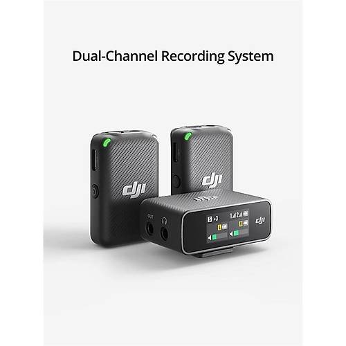 DJI MIC (CE) KABLOSUZ M�KROFON (2TX-1RX-CHARGING CASE) (RESMI DIST GARANTILI)