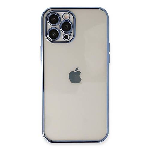 iPhone 12 Pro K�l�f Razer Lensli Silikon - A��k Mavi