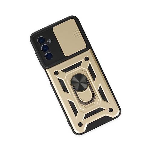 Galaxy A04S K�l�f Pars Lens Y�z�kl� Silikon - Gold