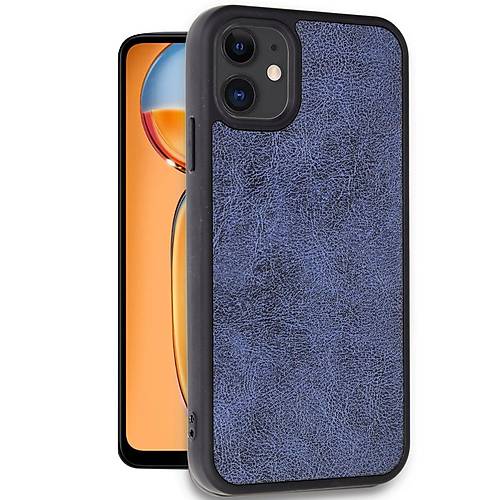 iPhone 11 K�l�f Aras Deri Kapak - Lacivert