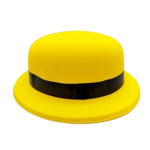 Neon Partisi Sar� Renk Melon Plastik Parti �apkas�