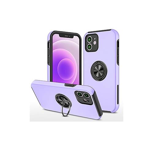 iPhone 12 Mini K�l�f Elit Y�z�kl� Kapak - Mor