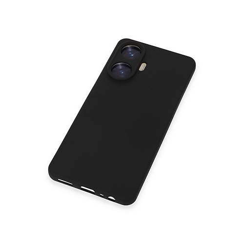 Realme C55 K�l�f Nano i�i Kadife Silikon - Siyah