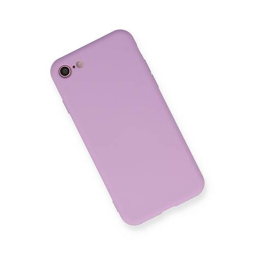 iPhone 7 K�l�f Nano i�i Kadife Silikon - Lila