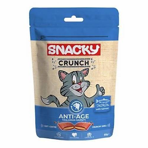 Crunch Anti-Age Ya�lanma Kar��t� Somonlu Kedi �d�l� 10x60 Gr