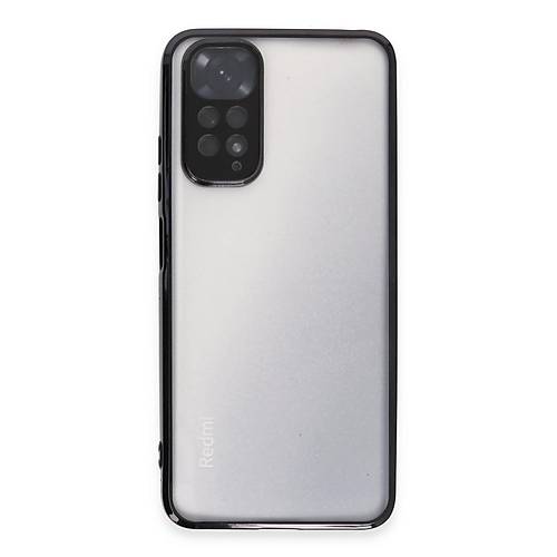 Redmi Note 11 K�l�f Razer Lensli Silikon - Siyah