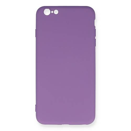 iPhone 6 Plus K�l�f Nano i�i Kadife Silikon - Mor