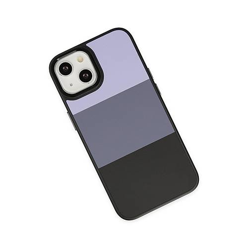 iPhone 14 Plus K�l�f King Kapak - Lila-Siyah