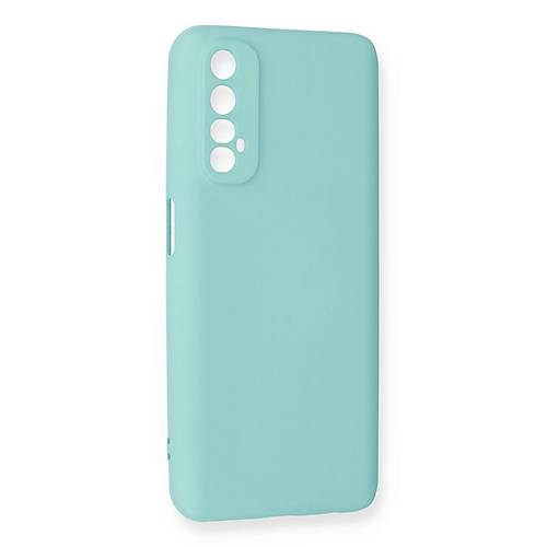 Realme 7 K�l�f Nano i�i Kadife Silikon - Turkuaz