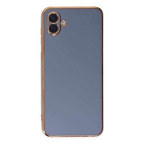 Galaxy A04 K�l�f Volet Silikon - Mavi