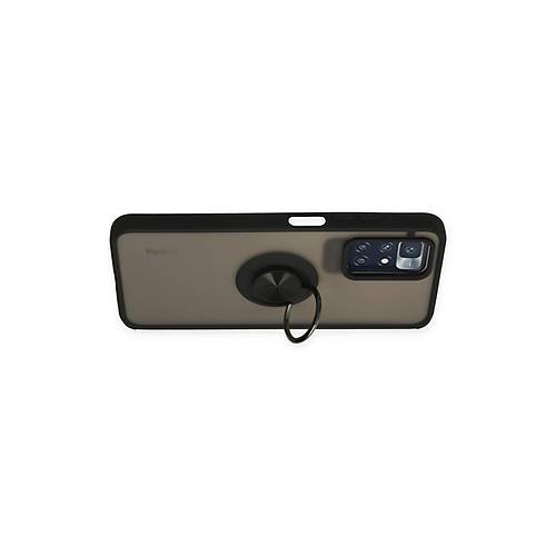 Redmi 10 2022 K�l�f Montreal Y�z�kl� Silikon Kapak - Siyah