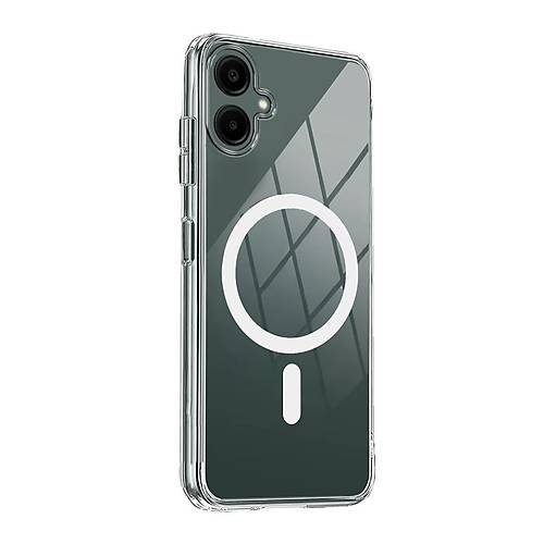 Galaxy A06 Combo Sert �effaf Magsafe Kapak - �effaf