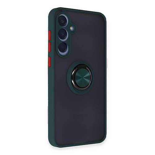Galaxy A55 5G K�l�f Montreal Y�z�kl� Silikon Kapak - Ye�il