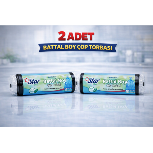 Star Plus Standart B�y�k Boy At�k Po�eti 65x80 cm 10 Adet Dayan�kl� S�zd�rmaz At�k Torbas� 2 Adet