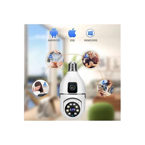 Int-Cmr5 1080P WiFi G�venlik Kameras� 360 PTZ