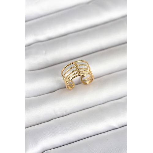 316L �elik Gold Renk Vintage Model Kad�n Y�z�k