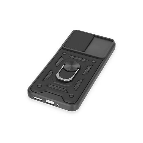Redmi Note 12 4G K�l�f Pars Lens Y�z�kl� Silikon - Siyah