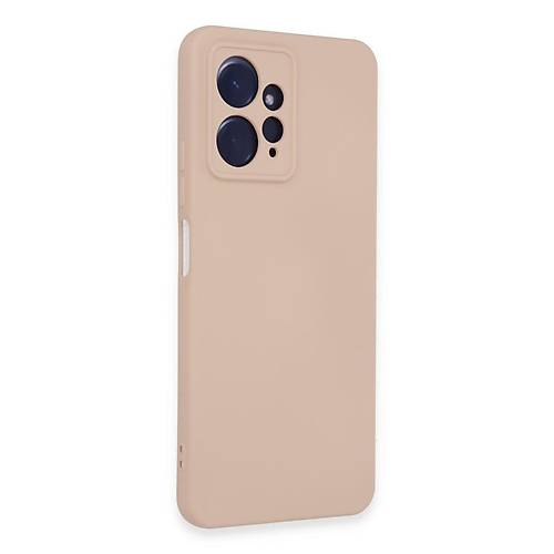 Redmi Note 12 4G K�l�f Nano i�i Kadife Silikon - Pudra